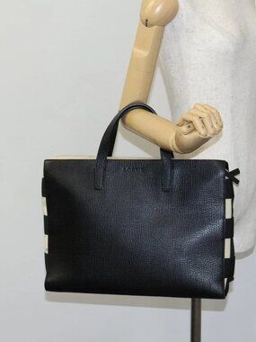 LOEWE Hand Bag Leather Black